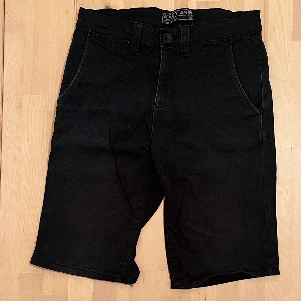 Men's Black Jean Shorts